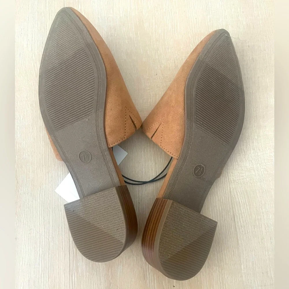 A New Day Women’s Faux Suede Slip-On Mules in Tan Size 7.5 - Picture 3 of 4